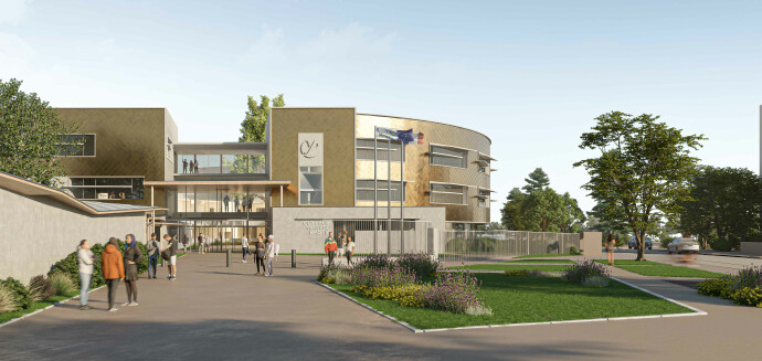 Demolition and reconstruction of Maryse Bastié secondary school in Vélizy-Villacoublay (78). 