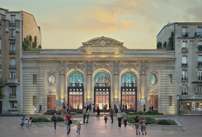 INCET lauréat du concours pour la restructuration et l'extension du théâtre Rutebeuf à Clichy-la-Garenne