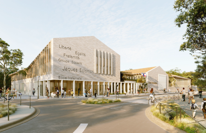 Reconstruction d'un groupe scolaire dans le 94.