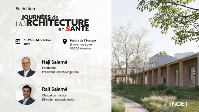 INCET sera aux Journées de l’Architecture en Santé à Menton