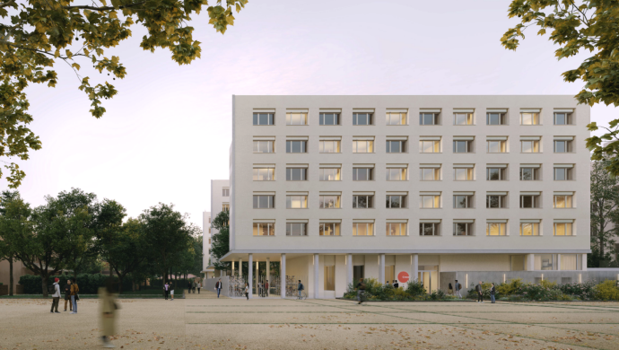 Construction d'une nouvelle résidence universitaire.